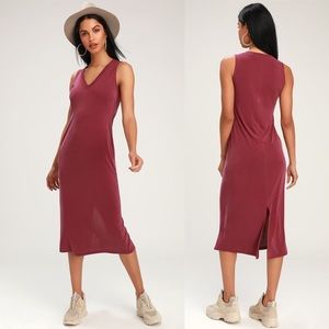 🔥Lulu’s | Soft Sleeveless Midi Travel Dress